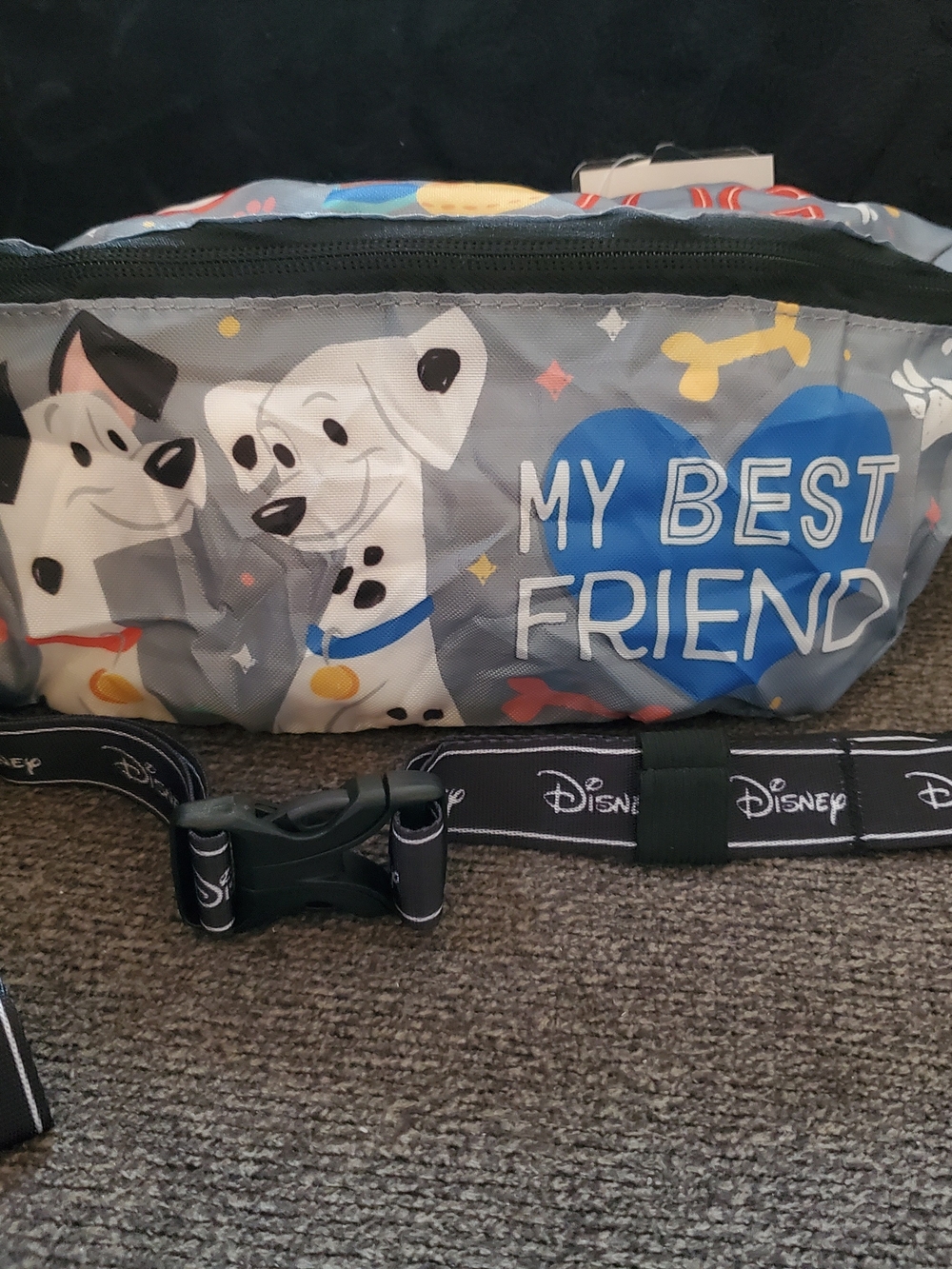 Disney Grey 'My Dog' Pattern Waist Pack - Picture 5 of 15